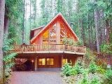 Glacier ski vacation log cabin rental - Washington self catering family home