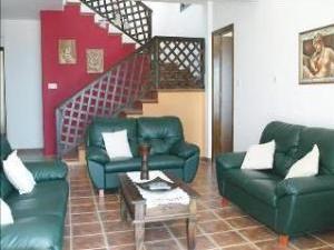 Lounge leads to upper level