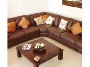 large leather sofa