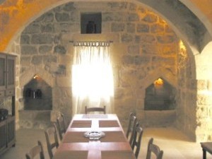 Dining room & arched ceilings