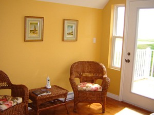 Cosy chairs in living room