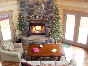 Indoor Wood Fireplace