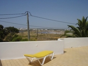 Terrace with sunchairs