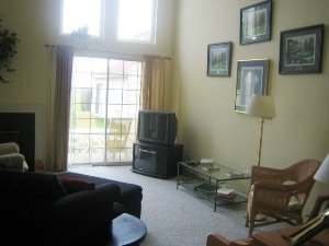 sliding doors to patio and gol