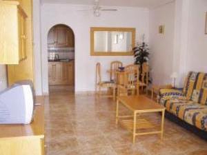 Dining table in living room