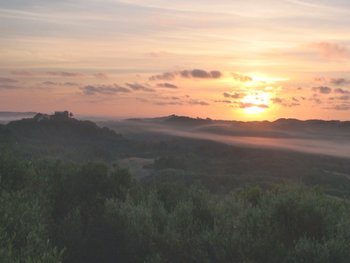 Sunrise viewed from lounge 