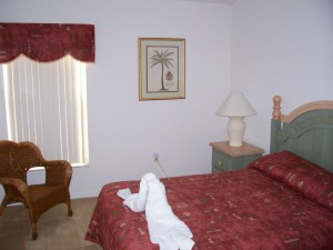 Bedroom with kingsized bed