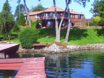 View of house from the Dock