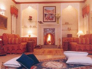 Sitting area in Morrocan style