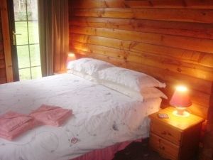 Bedroom with double sized bed