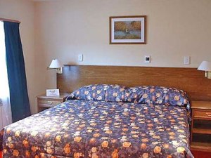 Bedroom with double sized bed