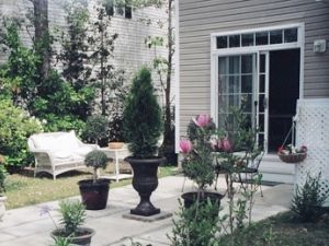 Backyard patio