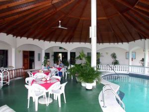 The covered patio