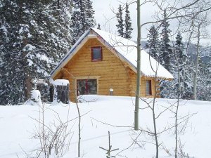 Cabin in winter