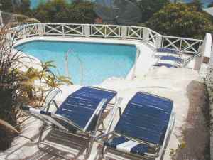 Sun chairs on the terrace