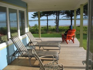 Large terrace with view