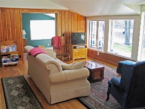 Living room with view