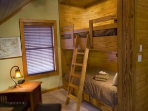 Loft area with bunk beds