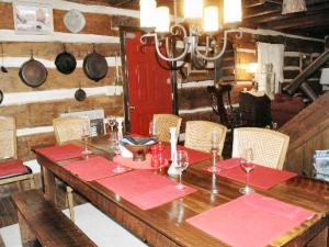 Dining area in living room