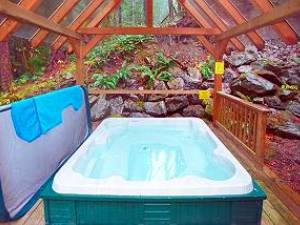 Outdoor hot tub