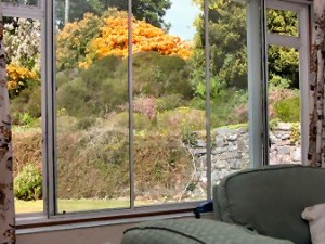 View to a nice private garden