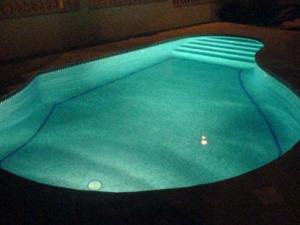 Swimming pool at night