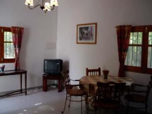 Dining table in sitting room