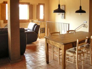 Dining table in sitting room