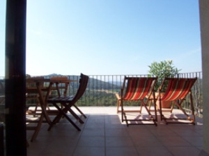 Terrace with table and chairs