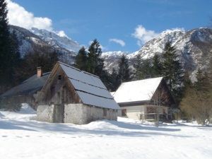 Chalet in winter