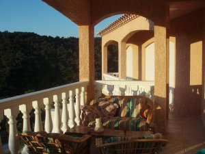 Terrace with table and chairs