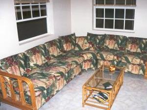 Comfy sofas in living room