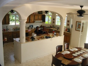 Teresa and Ysabella in Kitchen