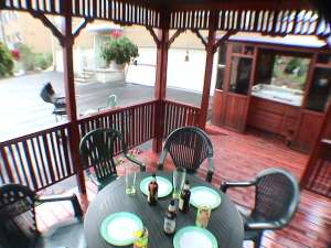 Gazebo, Hot Tub, and BBQ Area