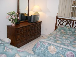 Two double beds 2nd bedroom