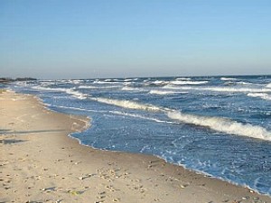 6 km beach in autumn