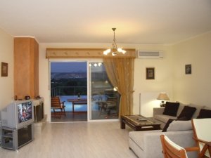 Sliding door leads to terrace