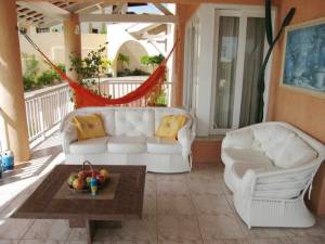 Patio with hammock