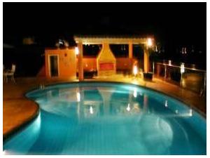 The pool at night