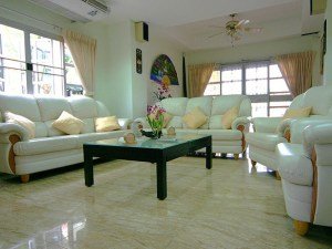 Stylishly furnished lounge