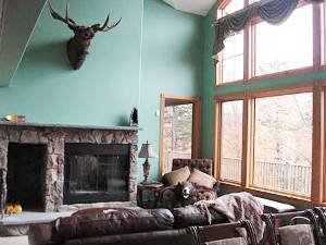 Fire place in living room