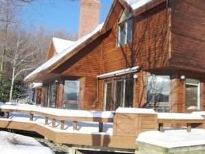 Wrap around porch in winter