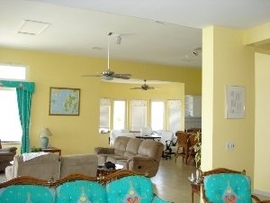 Huge kitchen & family room