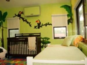 Childs room complete with Cot