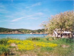 One of the island's beaches