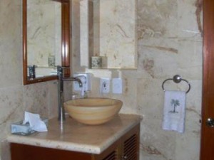 Wash area in bathroom