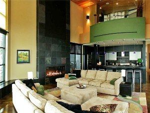 Great room with fire place