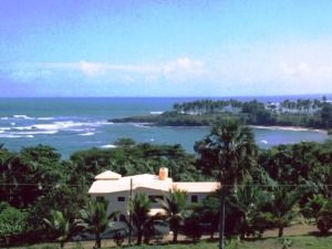 View of villa and Cofresi cove