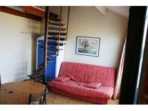 Sofa bed in living area