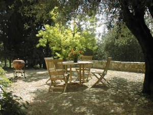 Private terrace to apartment